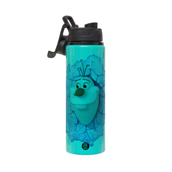 Frozen Olaf, Metallic water bottle with safety lid, 850ml aluminum