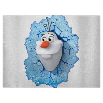 Frozen Olaf, Επιφάνεια κοπής γυάλινη (38x28cm)