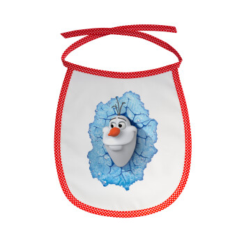 Frozen Olaf, Σαλιάρα μωρού αλέκιαστη με κορδόνι Κόκκινη