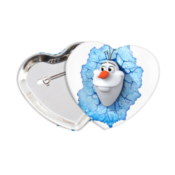 Frozen Olaf, Κονκάρδα παραμάνα καρδιά (57x52mm)