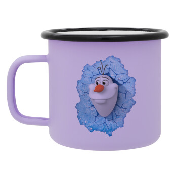 Frozen Olaf, Κούπα Μεταλλική εμαγιέ ΜΑΤ Light Pastel Purple 360ml
