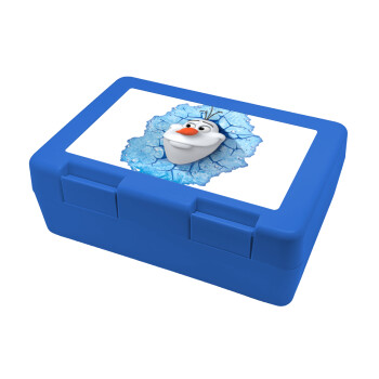 Frozen Olaf, Παιδικό δοχείο κολατσιού ΜΠΛΕ 185x128x65mm (BPA free πλαστικό)