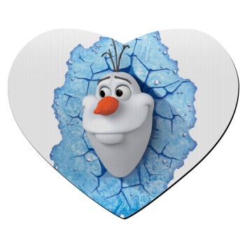 Frozen Olaf, Mousepad καρδιά 23x20cm