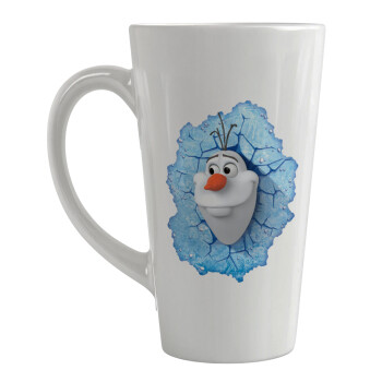 Frozen Olaf, Κούπα κωνική Latte Μεγάλη, κεραμική, 450ml