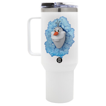 Frozen Olaf, Mega Tumbler με καπάκι, διπλού τοιχώματος (θερμό) 1,2L
