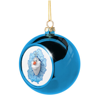 Frozen Olaf, Χριστουγεννιάτικη μπάλα δένδρου Μπλε 8cm