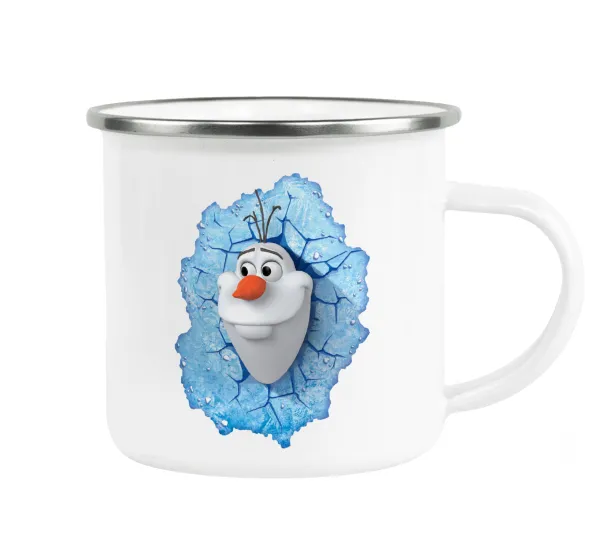 Frozen Olaf — Metallic enamel cup white 360ml