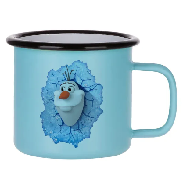 Frozen Olaf — Κούπα Μεταλλική εμαγιέ ΜΑΤ σιέλ 360ml