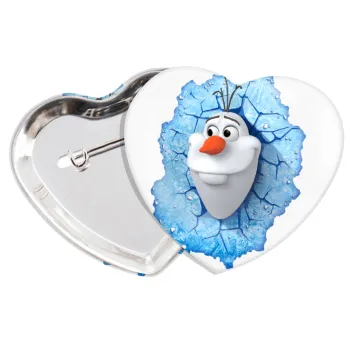 Frozen Olaf, Κονκάρδα παραμάνα καρδιά (57x52mm)