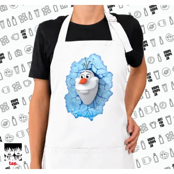 Frozen Olaf, Ποδιά μακριά Σεφ ολόσωμη με τσέπες white (ΕΝΗΛΙΚΩΝ)