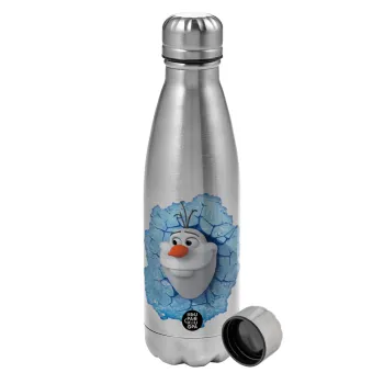 Frozen Olaf, Metallic water bottle, stainless steel, 750ml