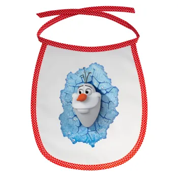 Frozen Olaf, Σαλιάρα μωρού αλέκιαστη με κορδόνι Κόκκινη