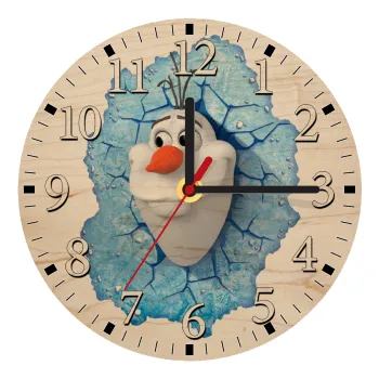 Frozen Olaf, Ρολόι τοίχου ξύλινο plywood (20cm)