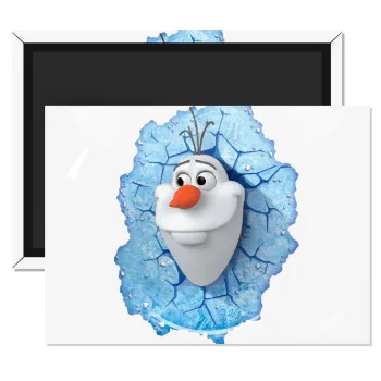 Frozen Olaf, Ορθογώνιο μαγνητάκι ψυγείου διάστασης 9x6cm