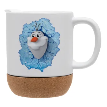 Frozen Olaf, Κούπα, κεραμική με βάση φελού και καπάκι (ΜΑΤ), 330ml