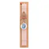 Easter Set, wooden keychain & scented flat Easter candle (30cm) (PINK)