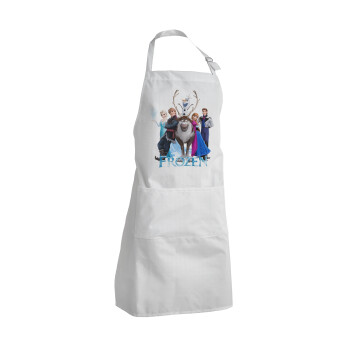Frozen, Adult Chef Apron (with sliders and 2 pockets)