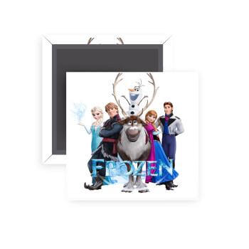 Frozen, Μαγνητάκι ψυγείου τετράγωνο διάστασης 5x5cm