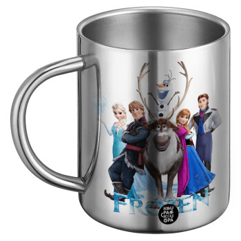 Frozen, Ανοξείδωτη Μεταλλική Κούπα 450ml - Διπλού Τοιχώματος