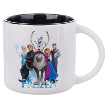 Frozen, Κούπα κεραμική 400ml Λευκή/Μαύρη