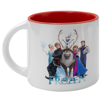 Frozen, Κούπα κεραμική 400ml Λευκή/Κόκκινη