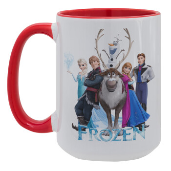 Frozen, Κούπα Mega 15oz, κεραμική Κόκκινη, 450ml