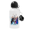 Metal water bottle, White, aluminum 500ml