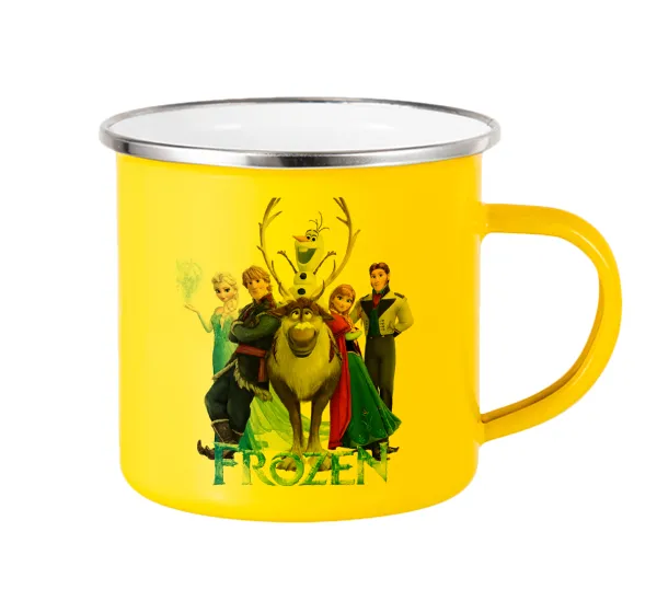 Frozen — Yellow Enamel Metallic Cup 360ml