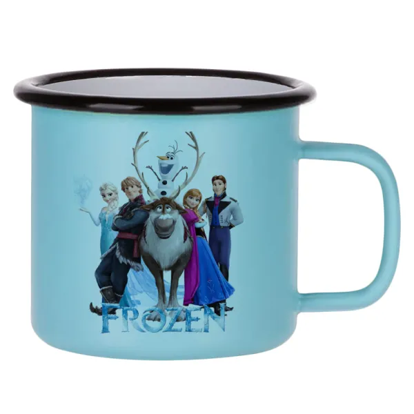 Frozen — Κούπα Μεταλλική εμαγιέ ΜΑΤ σιέλ 360ml