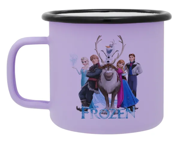 Frozen — Metal enamel mug, matte light pastel purple, 360ml