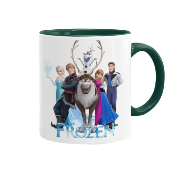 Frozen, Mug colored green, ceramic, 330ml