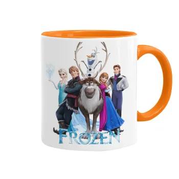 Frozen, Mug colored orange, ceramic, 330ml