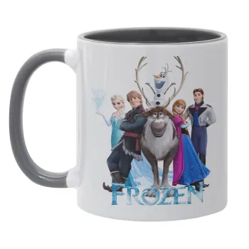Frozen, Mug colored grey, ceramic, 330ml
