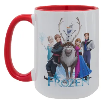 Frozen, Κούπα Mega 15oz, κεραμική Κόκκινη, 450ml