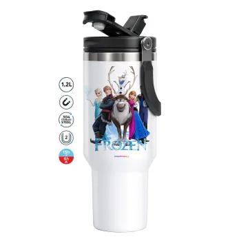 Frozen, Mega Tumbler με καπάκι, διπλού τοιχώματος (θερμό) 1,2L