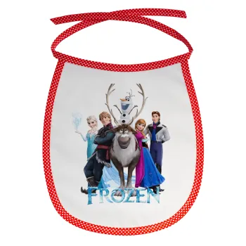 Frozen, Σαλιάρα μωρού αλέκιαστη με κορδόνι Κόκκινη