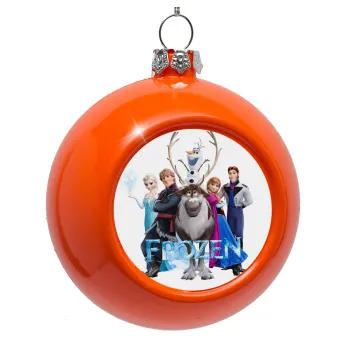 Frozen, Orange Christmas tree ornament bauble 8cm