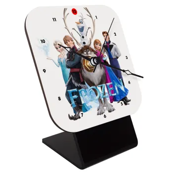 Frozen, Επιτραπέζιο ρολόι ξύλινο με δείκτες (10cm)