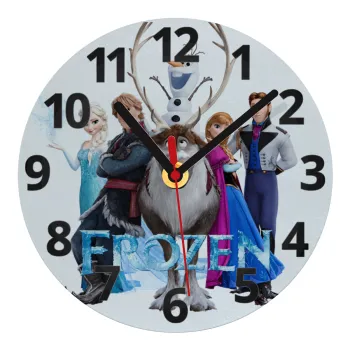 Frozen, Ρολόι τοίχου γυάλινο (20cm)