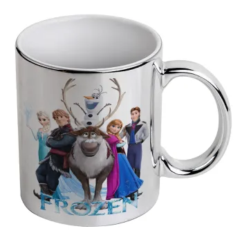 Frozen, Mug ceramic, silver mirror, 330ml