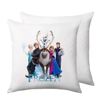 Frozen, Μαξιλάρι καναπέ 40x40cm περιέχεται το  γέμισμα