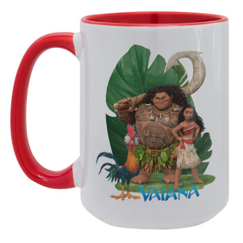 Vaiana, Κούπα Mega 15oz, κεραμική Κόκκινη, 450ml