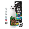Soccer Metal mug thermos, double wall, 550ml