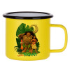 Metallic enamel MATT Yellow cup 360ml