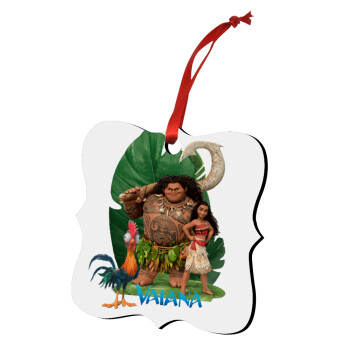 Vaiana, Christmas ornament polygon wooden 7.5cm