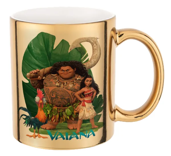 Vaiana — Mug ceramic, gold mirror, 330ml