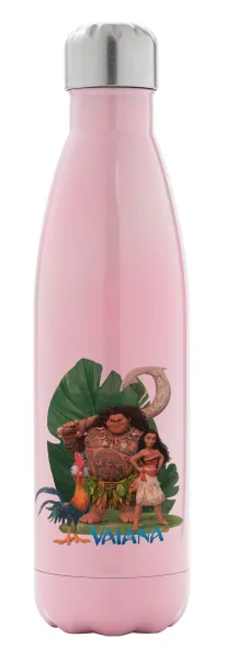 Vaiana — Metal mug thermos Pink Iridiscent (Stainless steel), double wall, 500ml