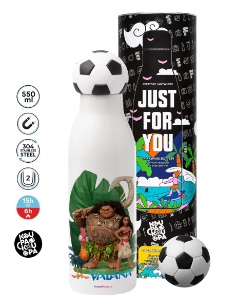 Vaiana — Soccer Metal mug thermos, double wall, 550ml