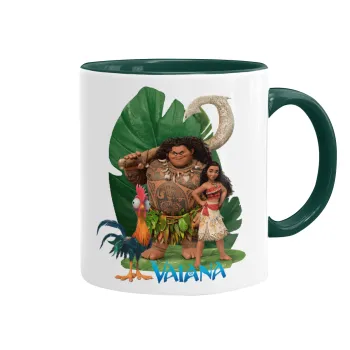 Vaiana, Mug colored green, ceramic, 330ml