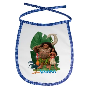 Vaiana, Σαλιάρα μωρού αλέκιαστη με κορδόνι Μπλε